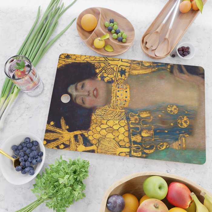 Gustav Klimt "Judith I" Cutting Board Gallery Image 2