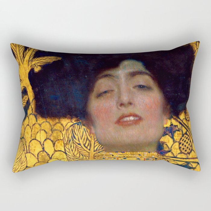 Gustav Klimt "Judith I" Rectangular Pillow Gallery Image 1