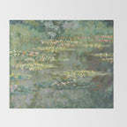 Water Lily Pond Claude Monet Throw Blanket Gallery Image 2