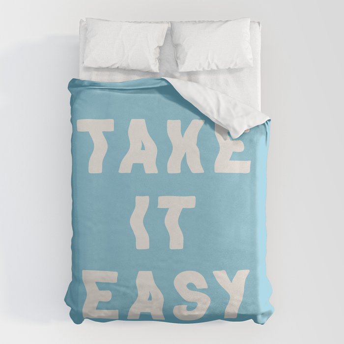 Take It Easy Sky Blue Duvet Cover Gallery Image 6