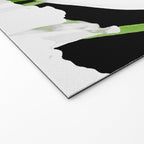 Large White Poppies on Black Background #decor #society6 #buyart Welcome Mat Gallery Image 2
