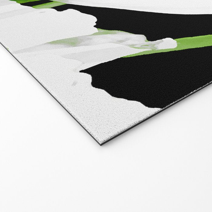 Large White Poppies on Black Background #decor #society6 #buyart Welcome Mat Gallery Image 2