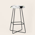 Large White Poppies on Black Background #decor #society6 #buyart Stool Gallery Image 1
