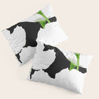 Large White Poppies on Black Background #decor #society6 #buyart Pillow Sham Gallery Image 3