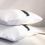 Large White Poppies on Black Background #decor #society6 #buyart Pillow Sham Gallery Image 3