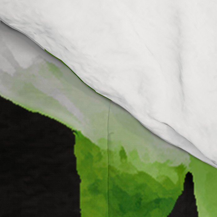 Large White Poppies on Black Background #decor #society6 #buyart Comforter Gallery Image 4