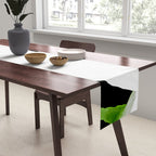 Large White Poppies on Black Background #decor #society6 #buyart Table Runner Gallery Image 2