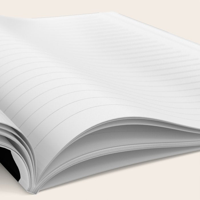 Large White Poppies on Black Background #decor #society6 #buyart Notebook Gallery Image 2