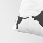 Large White Poppies on Black Background #decor #society6 #buyart Pillow Sham Gallery Image 4