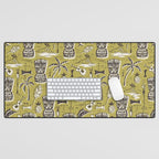 Tropical Tiki Green Desk Mat Gallery Image 1