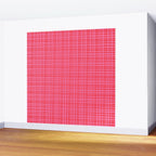 Preppy Pink and Red Minimalist Fine Weave Woven Pattern Wall Mural Gallery Image 2