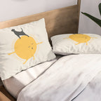 Good Meowâing 9 yoga warrior II Pillow Sham Gallery Image 2