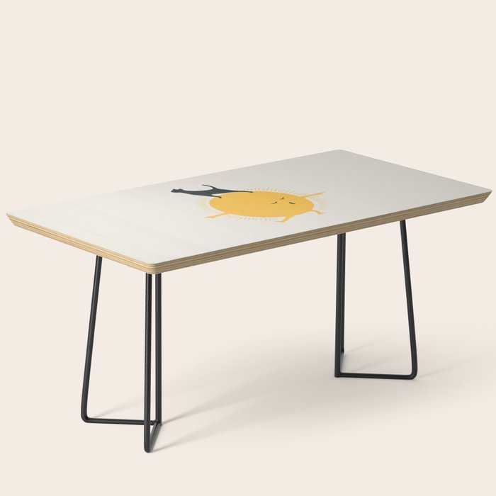 Good Meowâing 9 yoga warrior II Coffee Table Gallery Image 1