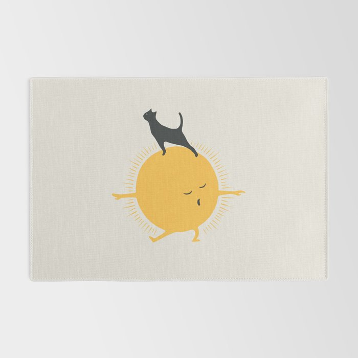 Good Meowâing 9 yoga warrior II Rug Gallery Image 2