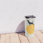 Good Meowâing 9 yoga warrior II Travel Mug Gallery Image 4