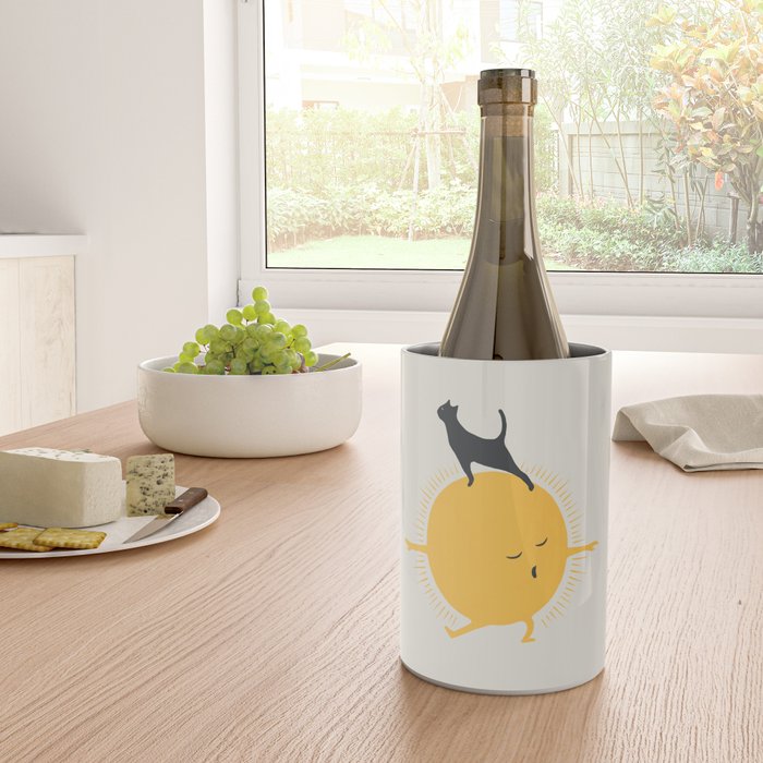 Good Meowâing 9 yoga warrior II Wine Chiller Gallery Image 4