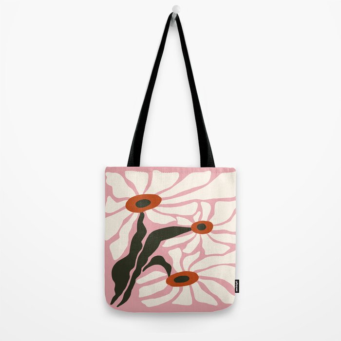 Lazy White Daisies  Tote Bag Gallery Image 2