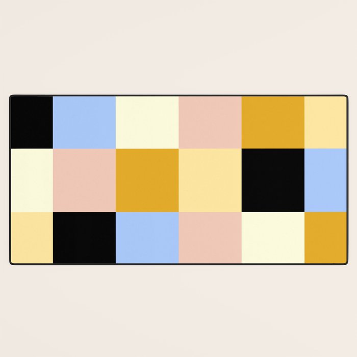 Bold Colorful Checks Pattern - Large XXXV Desk Mat Gallery Image 3