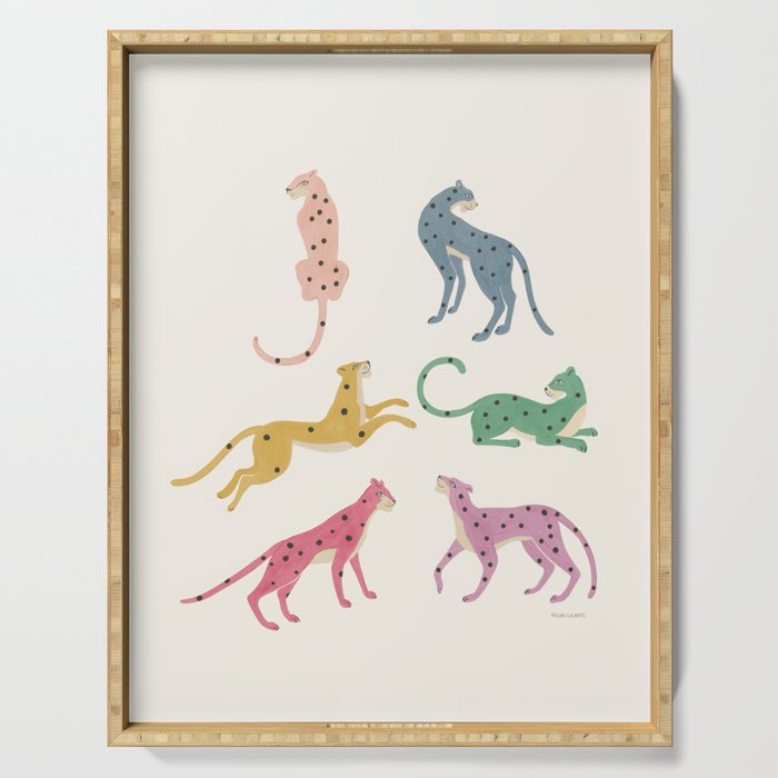 Leopard Rainbows Serving Tray Gallery Image 1