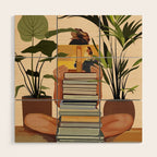 Book Lover Wood Wall Art Gallery Image 1