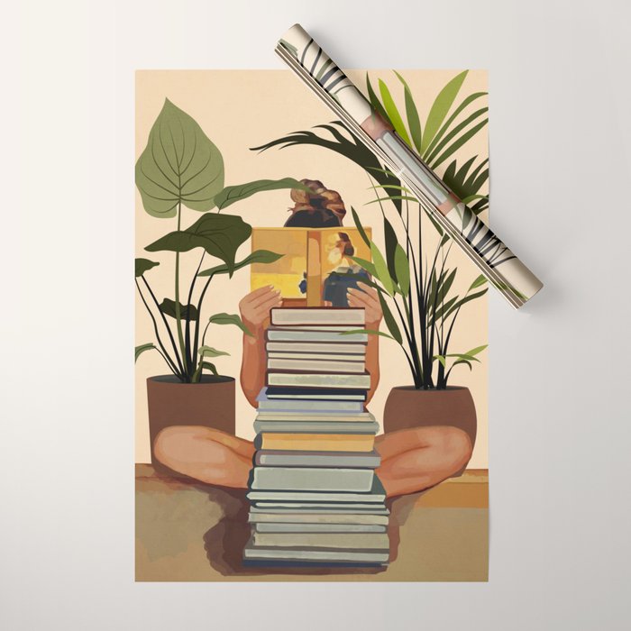 Book Lover Wrapping Paper Gallery Image 1