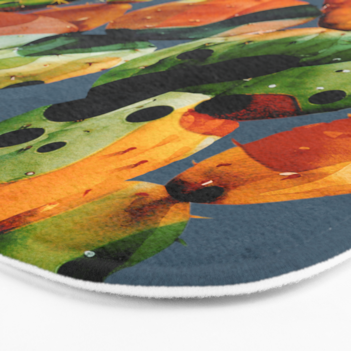 Abstract Modern Cactus 3 Bath Mat Gallery Image 3