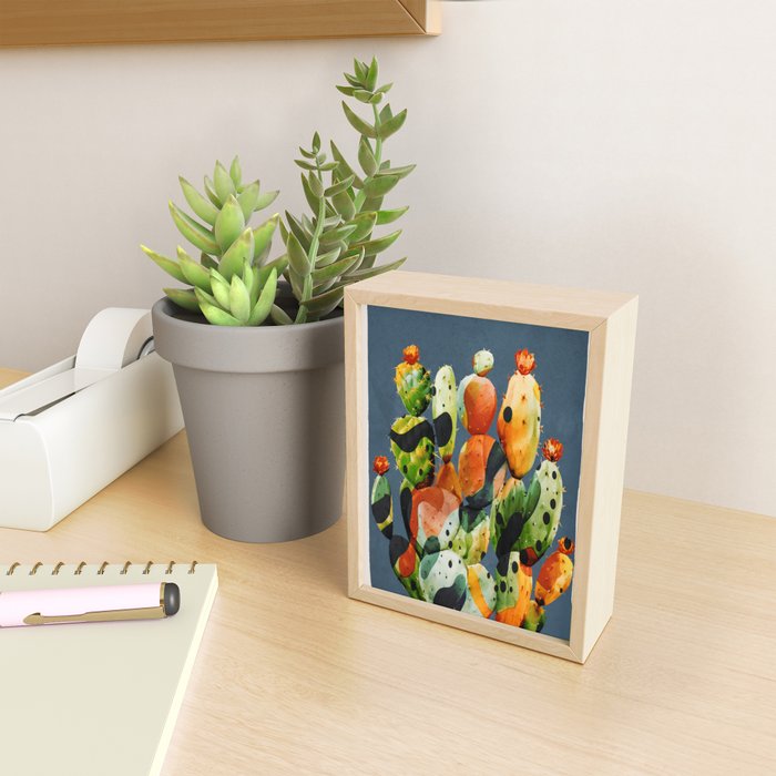 Abstract Modern Cactus 3 Mini Art Print Gallery Image 2