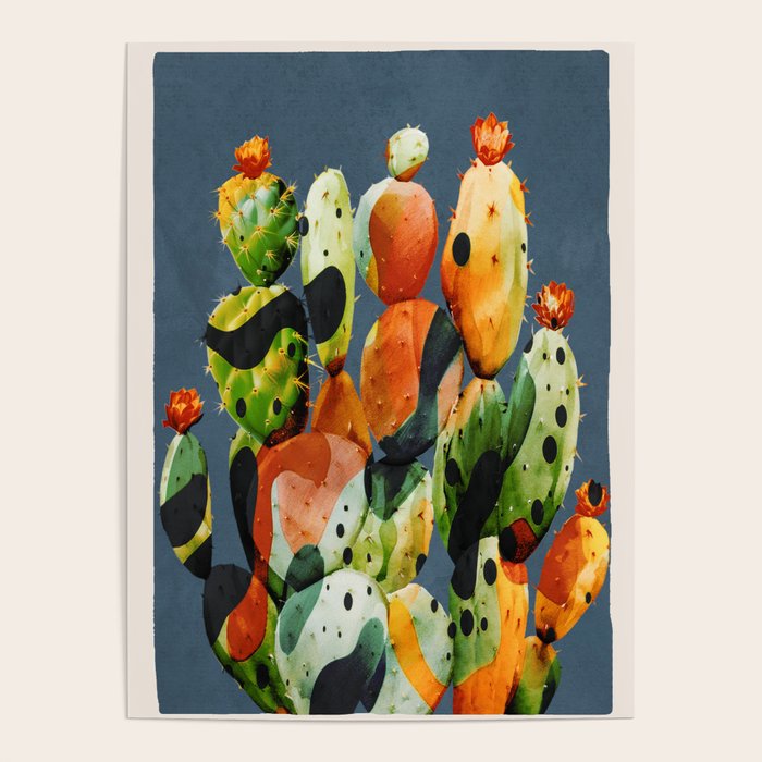 Abstract Modern Cactus 3 Poster Gallery Image 1