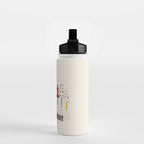 Christmas Winter Hut Illustration Water Bottle Gallery Image 2
