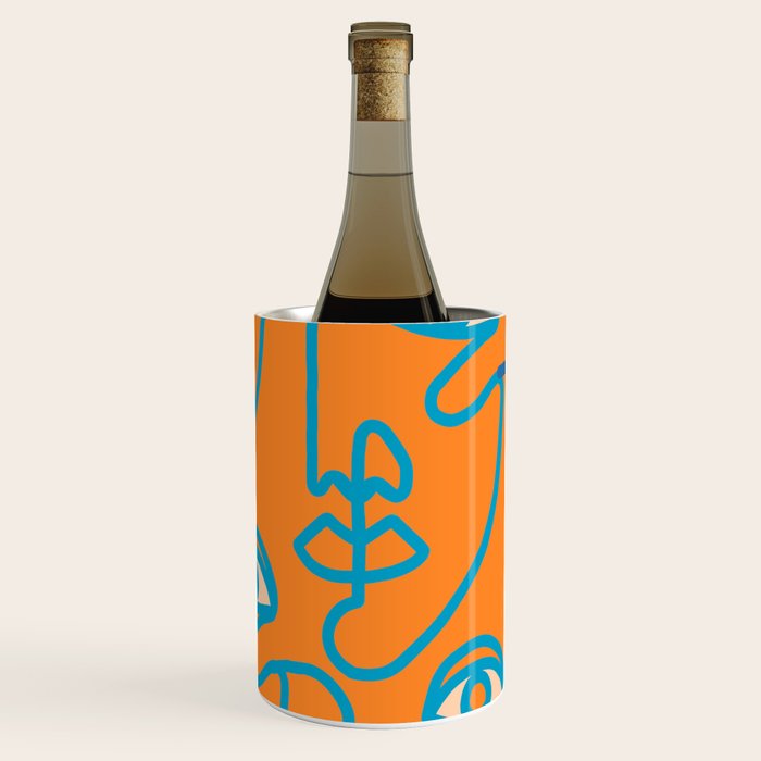 Multi Faced Tangerine Wine Chiller Gallery Image 1