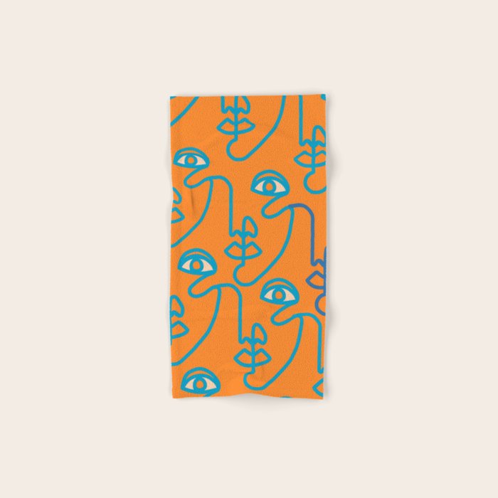 Multi Faced Tangerine Bath Towel Gallery Image 1