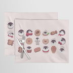 Cookie & cream & penguin - pink pattern Placemat Gallery Image 1
