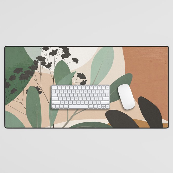 Abstract Art Tropical Leaves 52 Desk Mat Gallery Image 1