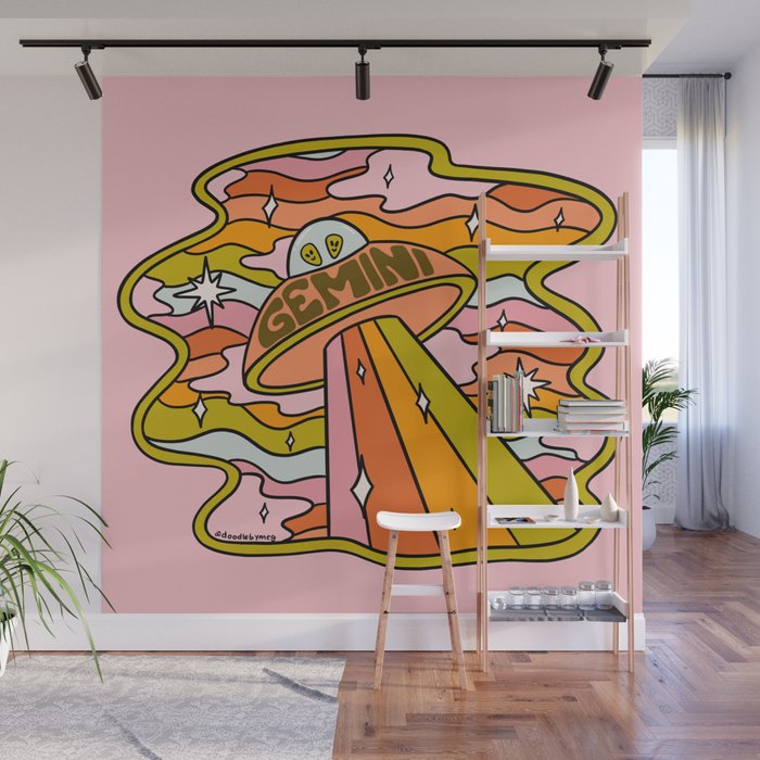 Gemini UFO Wall Mural Gallery Image 1