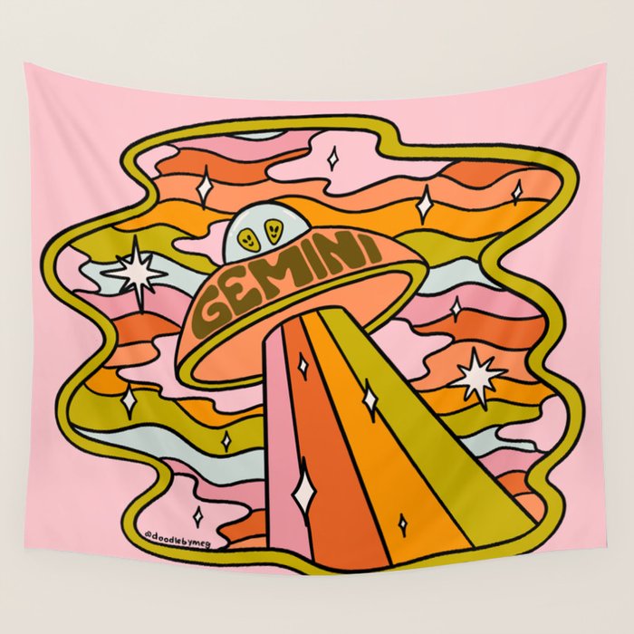 Gemini UFO Wall Tapestry Gallery Image 1