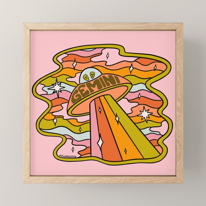 Gemini UFO Mini Art Print Gallery Image 1