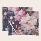 A Splash of Pink and Navy Flowery Art Placemat Gallery Image 1