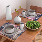 A Splash of Pink and Navy Flowery Art Placemat Gallery Image 2