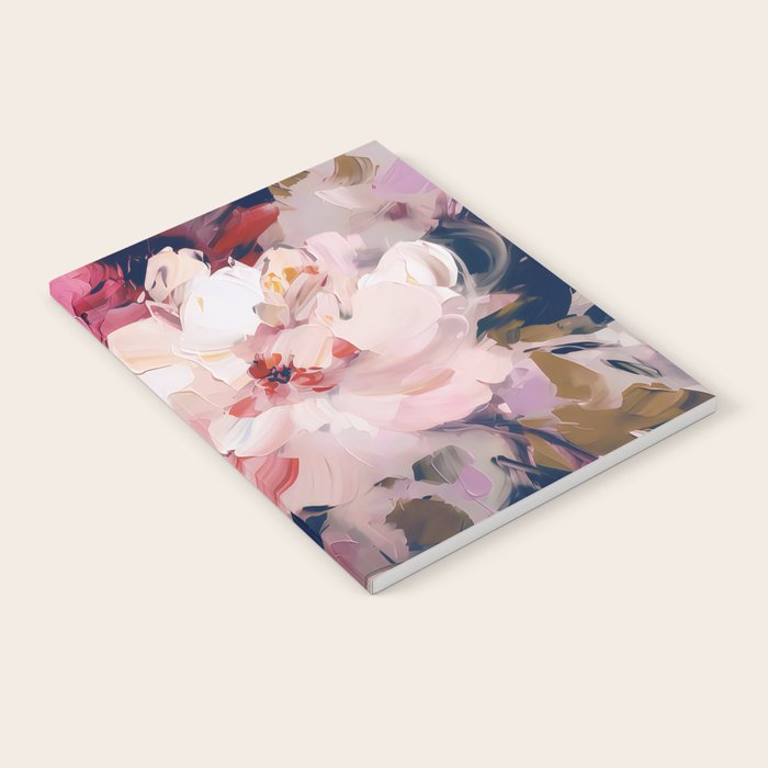 A Splash of Pink and Navy Flowery Art Notebook Gallery Image 2