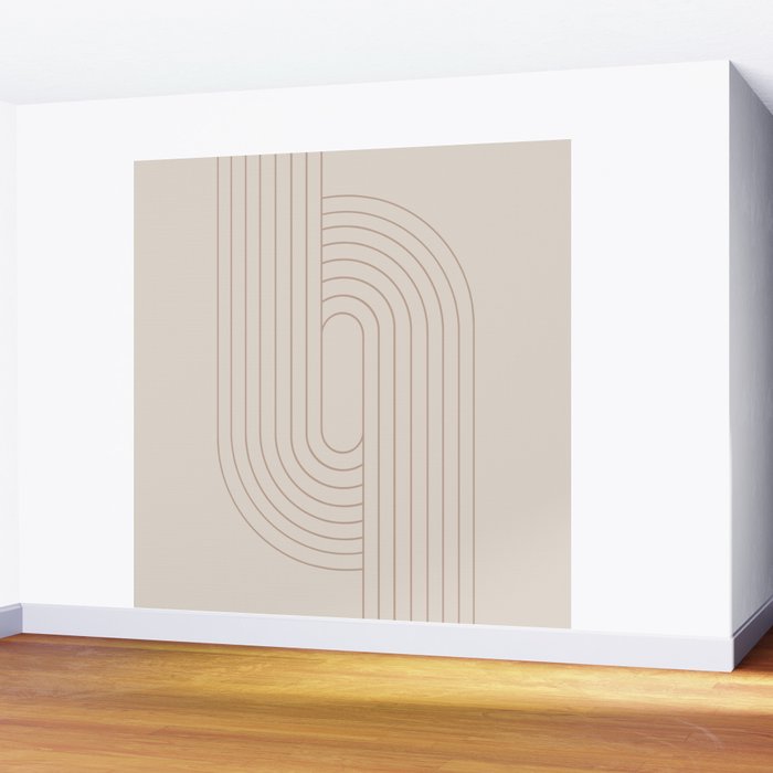 Oval Lines Abstract XXIX Wall Mural Gallery Image 2