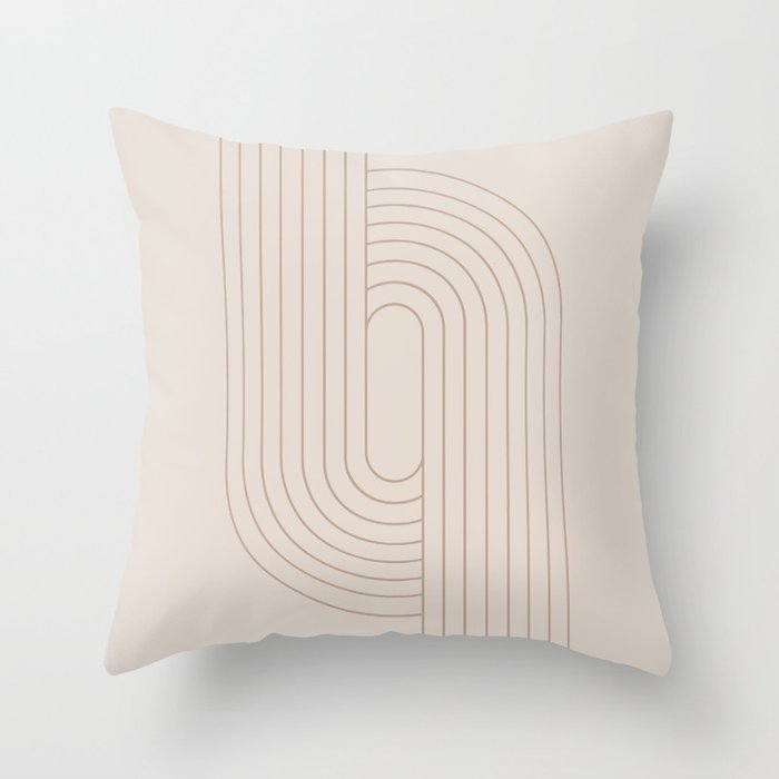 Oval Lines Abstract XXIX Throw Pillow Gallery Image 6