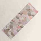 MERMAID SHELLS - CORAL ROSEGOLD Yoga Mat Gallery Image 1