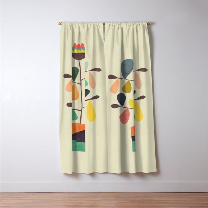 Potted Plant 4 Window Curtain Gallery Image 3
