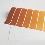 Gradient Arch IX Retro Orange Mid Century Modern Rainbow Wrapping Paper Gallery Image 2