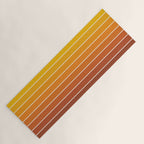 Gradient Arch IX Retro Orange Mid Century Modern Rainbow Yoga Mat Gallery Image 1