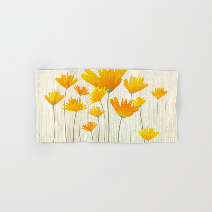 Golden Poppy Field Bath Towel Gallery Image 1