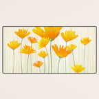 Golden Poppy Field Desk Mat Gallery Image 3