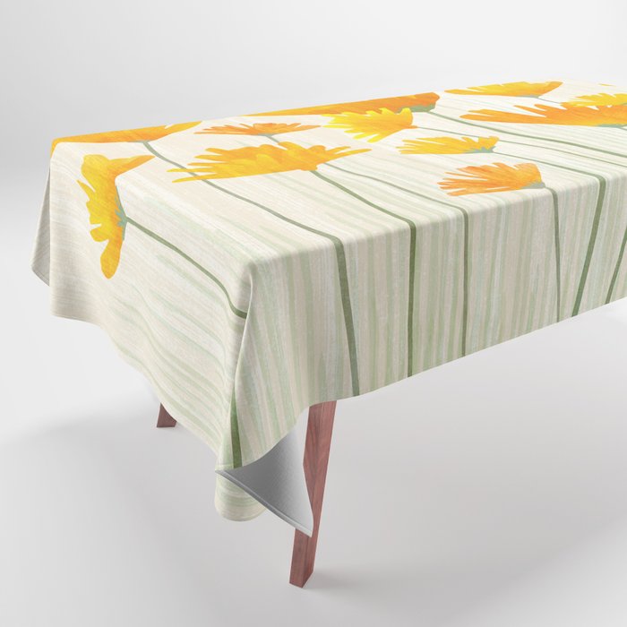 Golden Poppy Field Tablecloth Gallery Image 1