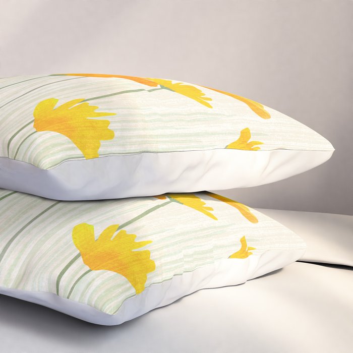 Golden Poppy Field Pillow Sham Gallery Image 3