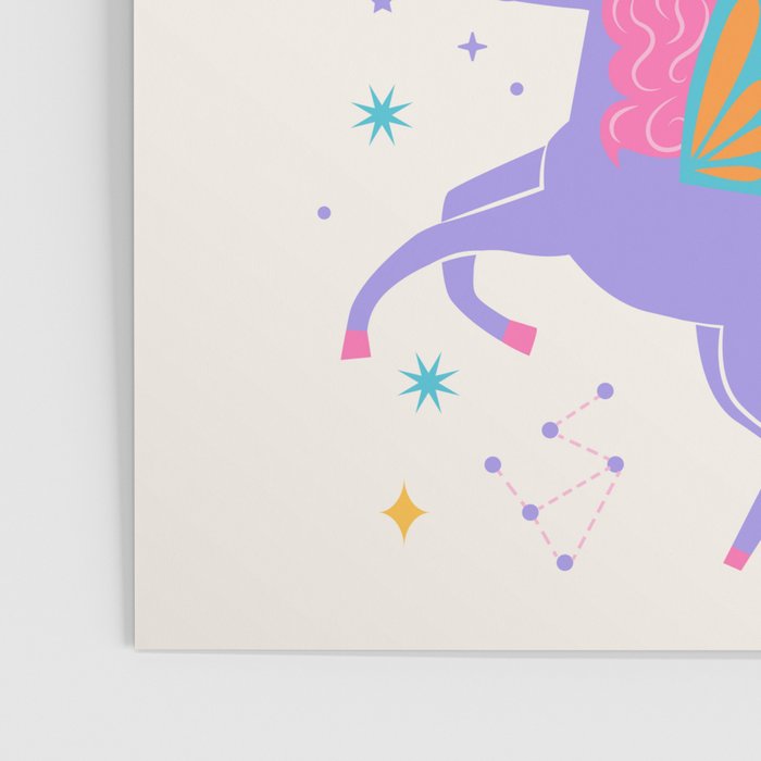 Space Unicorn - Neon Rainbow Poster Gallery Image 3